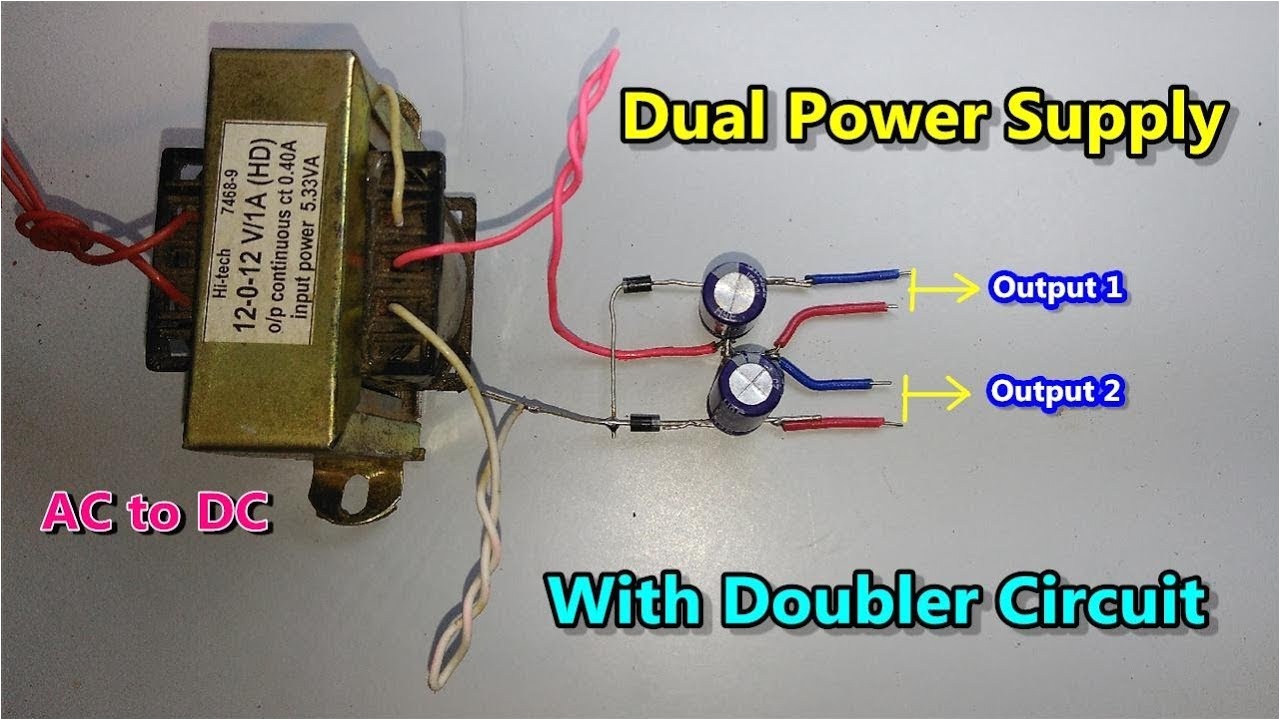 120 Volt to 24 Volt Transformer Wiring Diagram Dc Dual Power Supply with Voltage Doubler Circuit Ac to Dc 120 Volt to 24 Volt Transformer Wiring Diagram Dc Dual Power Supply with Voltage Doubler Circuit Ac to Dc