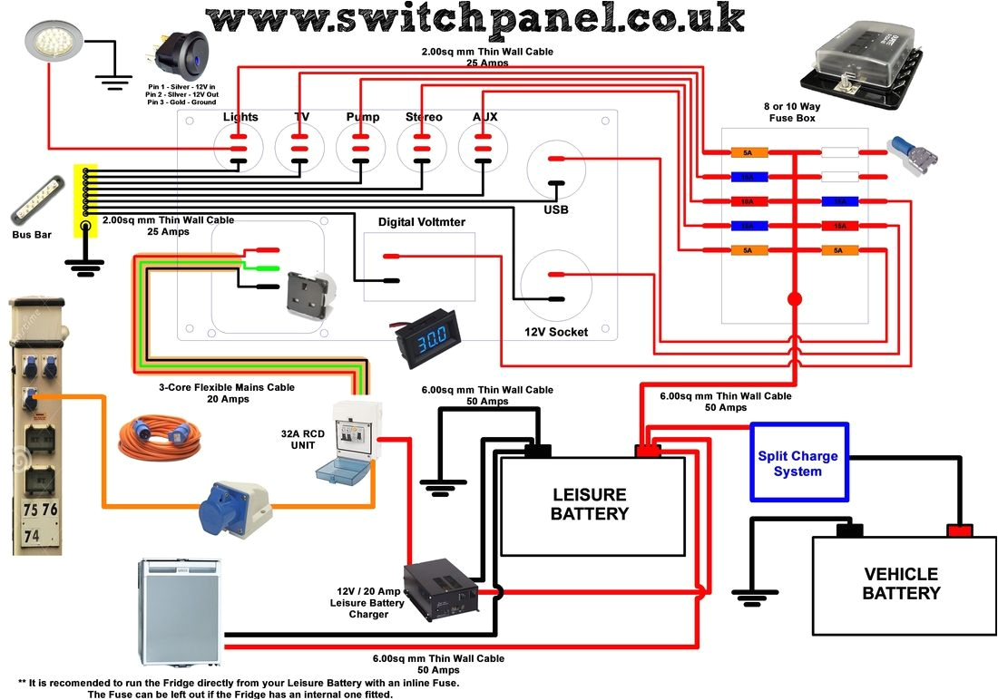 12v Caravan Wiring Diagram 12v Wiring Help Extended Wiring Diagram