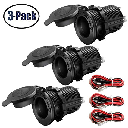 12v Cigarette Lighter Plug Wiring Diagram Amazon Com 12v Cigarette Lighter socket Car Marine Motorcycle atv 12v Cigarette Lighter Plug Wiring Diagram Amazon Com 12v Cigarette Lighter socket Car Marine Motorcycle atv