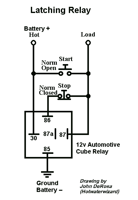 12v Latching Relay Wiring Diagram Home Wiring Relay Wiring Diagram