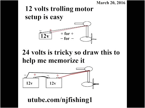 12v Trolling Motor Wiring Diagram How to Connect 12v 24v Trolling Motor with 1 and 2 Batteries Youtube 12v Trolling Motor Wiring Diagram How to Connect 12v 24v Trolling Motor with 1 and 2 Batteries Youtube