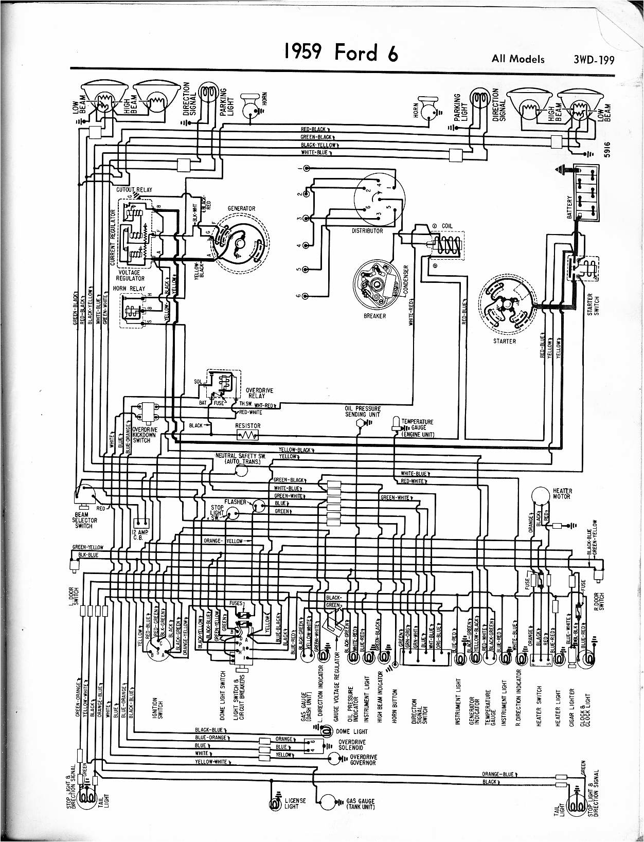 1959 ford F100 Wiring Diagram 1959 F100 Column Wiring Diagram