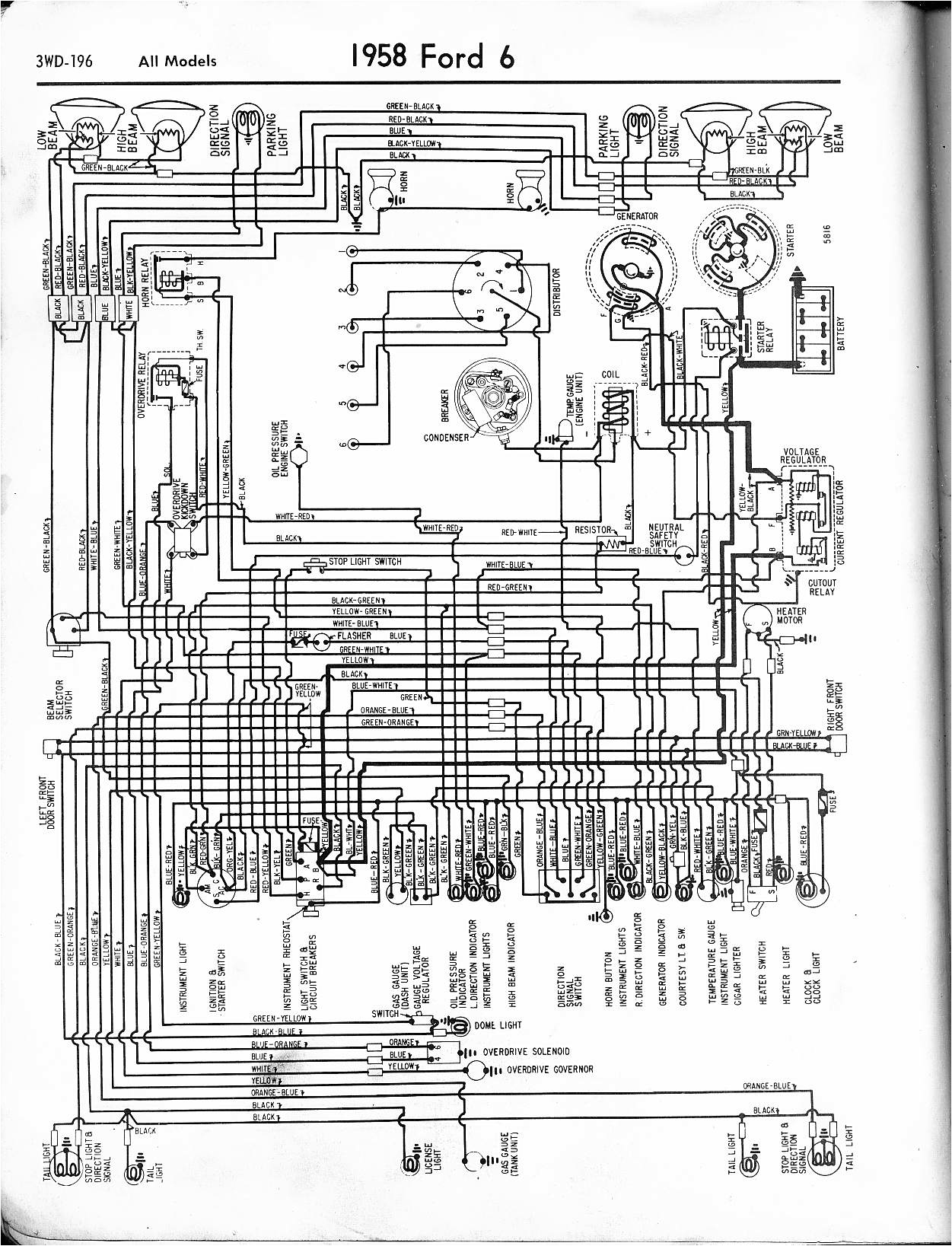 1959 ford F100 Wiring Diagram 57 65 ford Wiring Diagrams