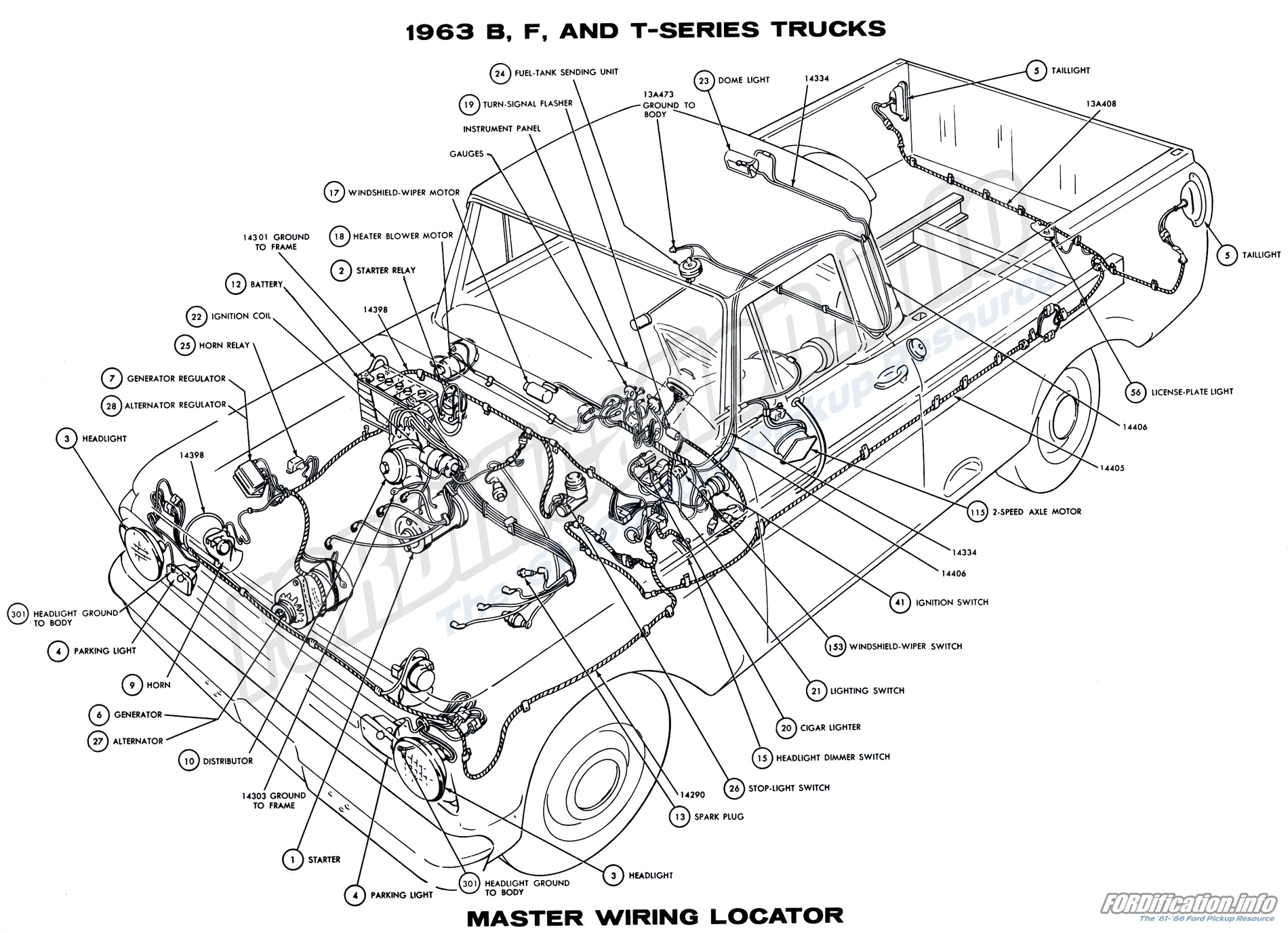 1959 ford F100 Wiring Diagram 63 ford Econoline Wiring Diagram Wiring Diagram Blog