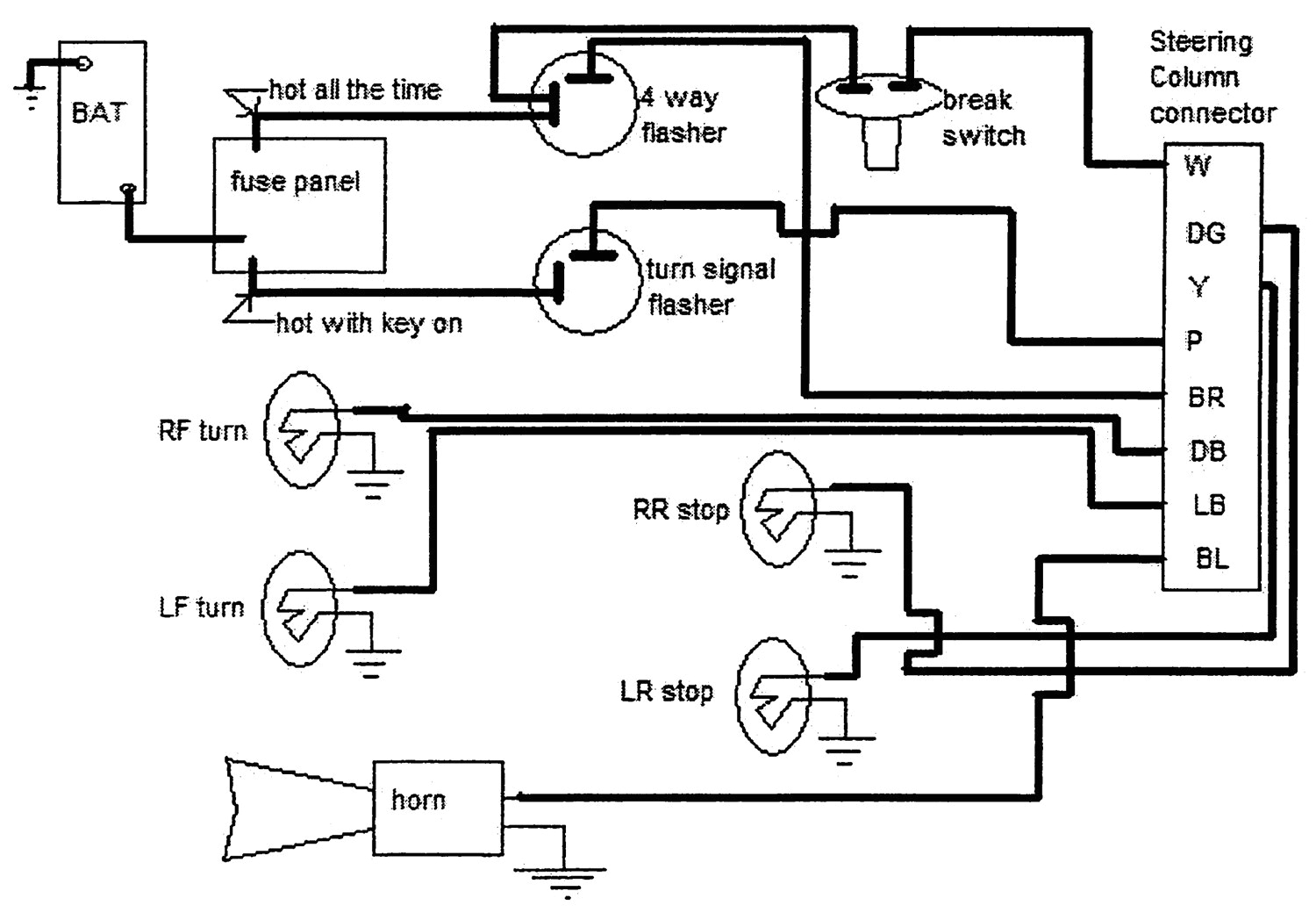 1967 Mustang Turn Signal Wiring Diagram 1980 toyota Turn Signal Wiring Wiring Diagram Post