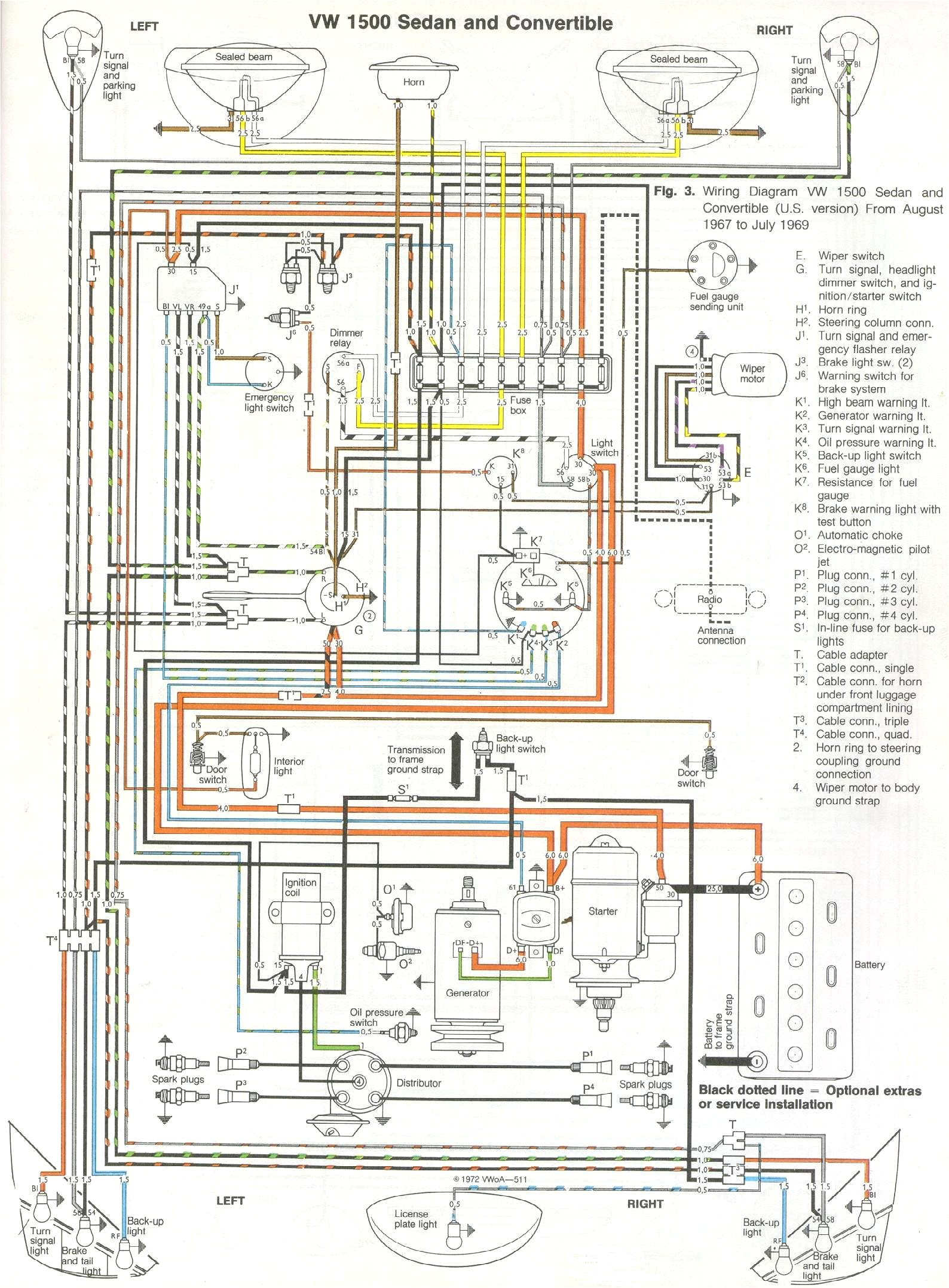 1967 Vw Beetle Wiring Diagram 68 Vw Wiring Diagram Wiring Diagram Paper