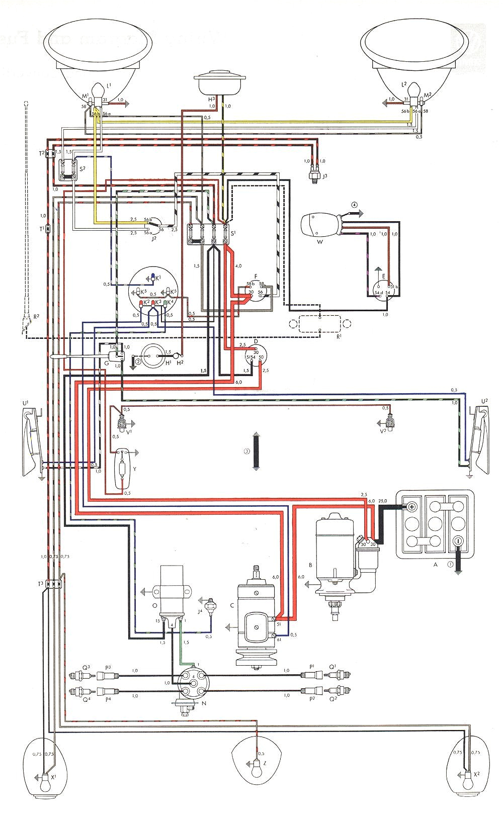 1970 Vw Beetle Wiring Diagram Wiring Diagram for 1973 Vw Beetle Wiring Diagram Go