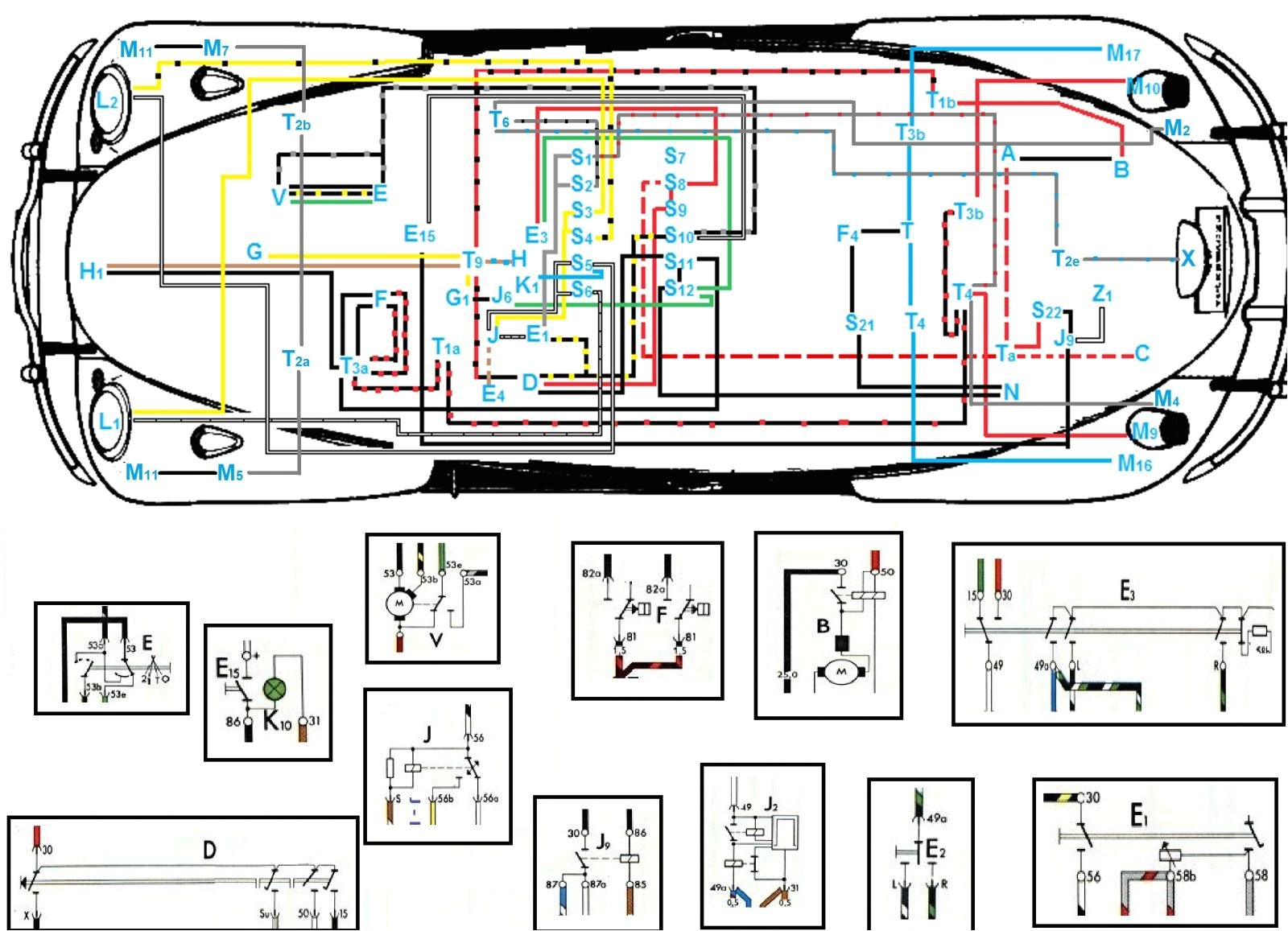 1974 Volkswagen Super Beetle Wiring Diagrams Vw Beetle Schematic Wiring Diagram Centre