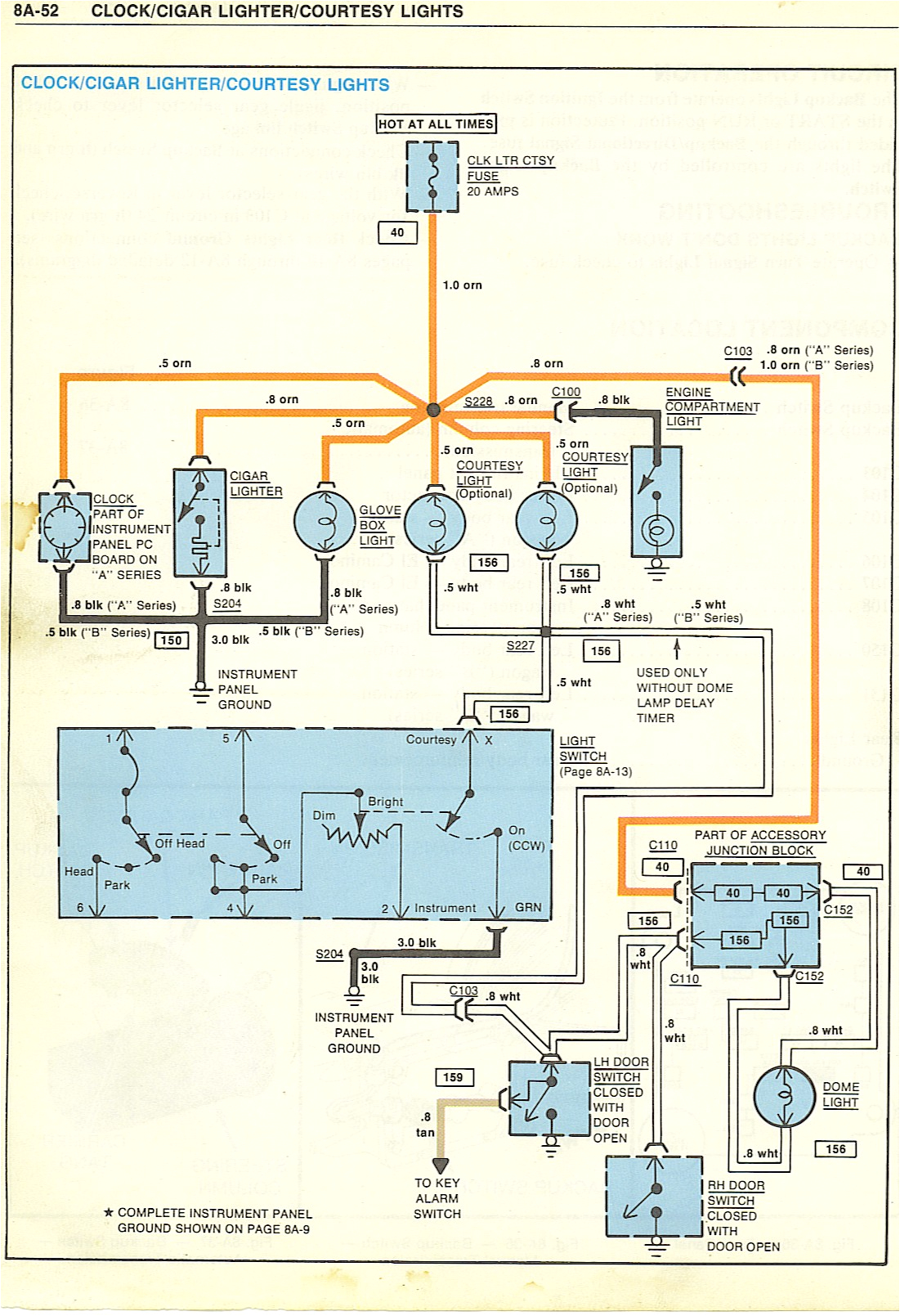 1981 El Camino Wiring Diagram Dome Light orange Delay Box How Do I bypass It Gbodyforum 78