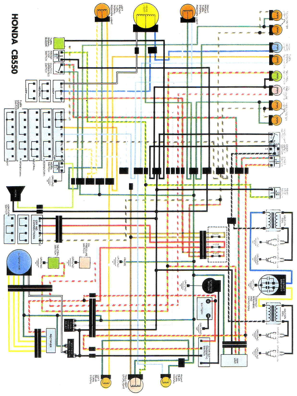 1984 Honda Nighthawk 650 Wiring Diagram Honda Cb 700 Wire Diagram Wiring Diagram New