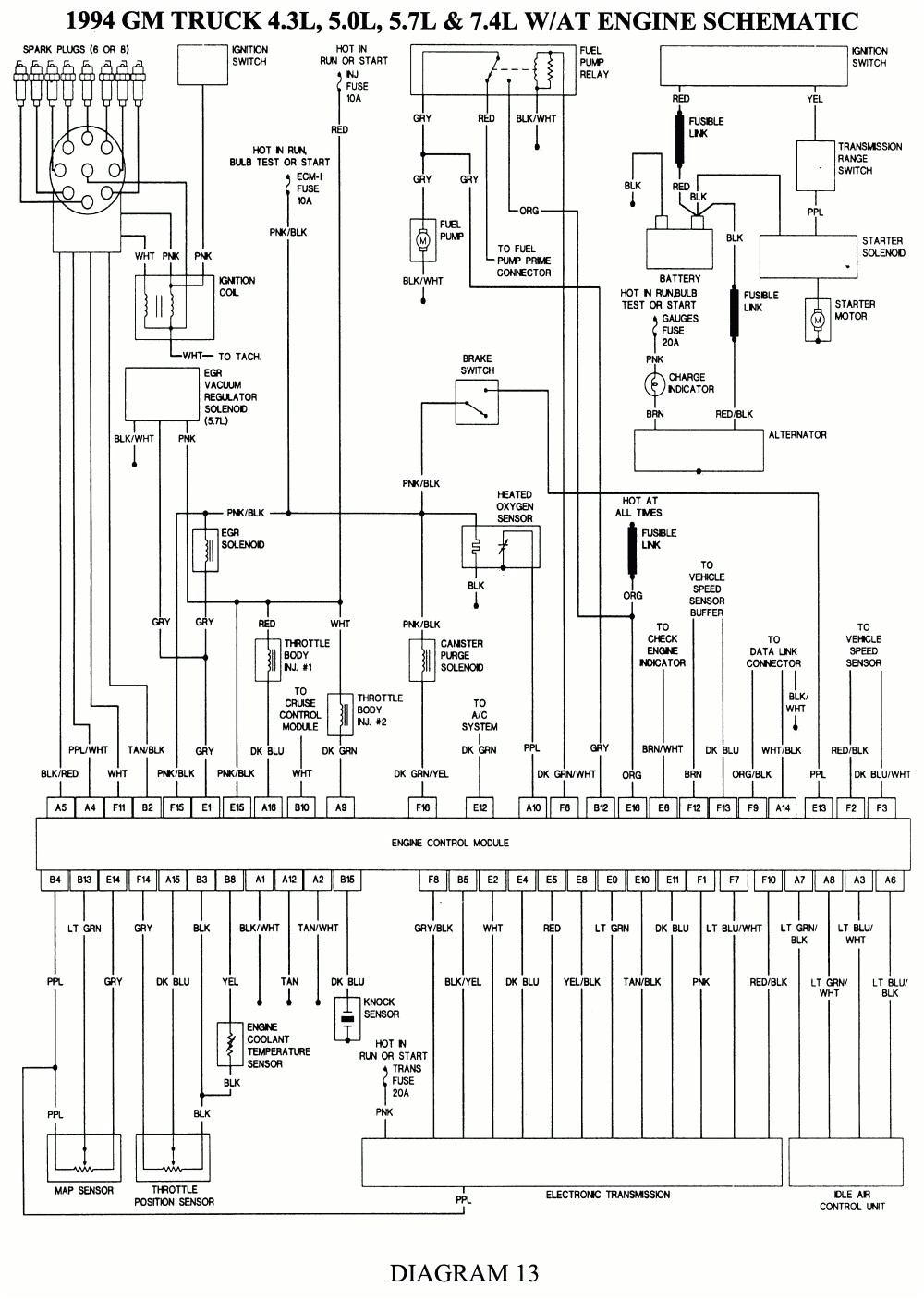 1990 Chevy 1500 Alternator Wiring Diagram 1994 Chevy Truck Engine Diagram Wiring Diagram List