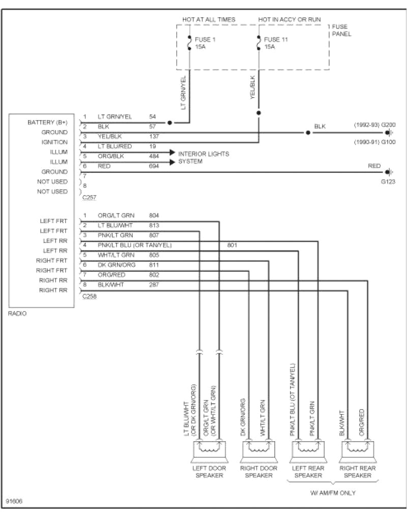 1991 ford Ranger Radio Wiring Diagram 91 ford Jbl Wiring Wiring Diagrams Favorites