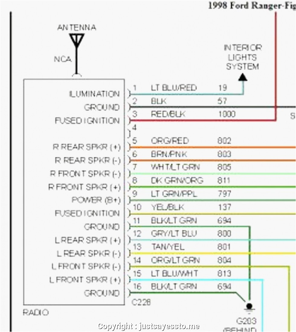 1994 ford F150 Stereo Wiring Diagram ford Wiring Harness Diagram Wiring Diagram Inside