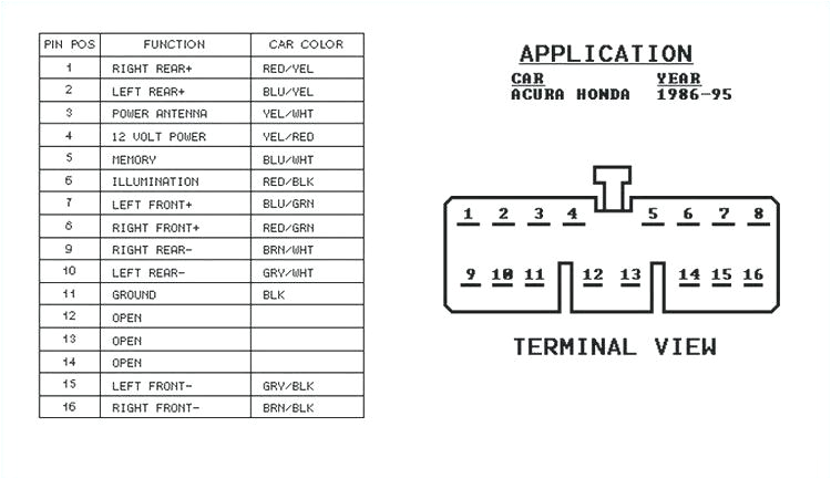 1995 Honda Civic Radio Wiring Diagram 1995 Honda Seat Wiring Auto Diagram Database