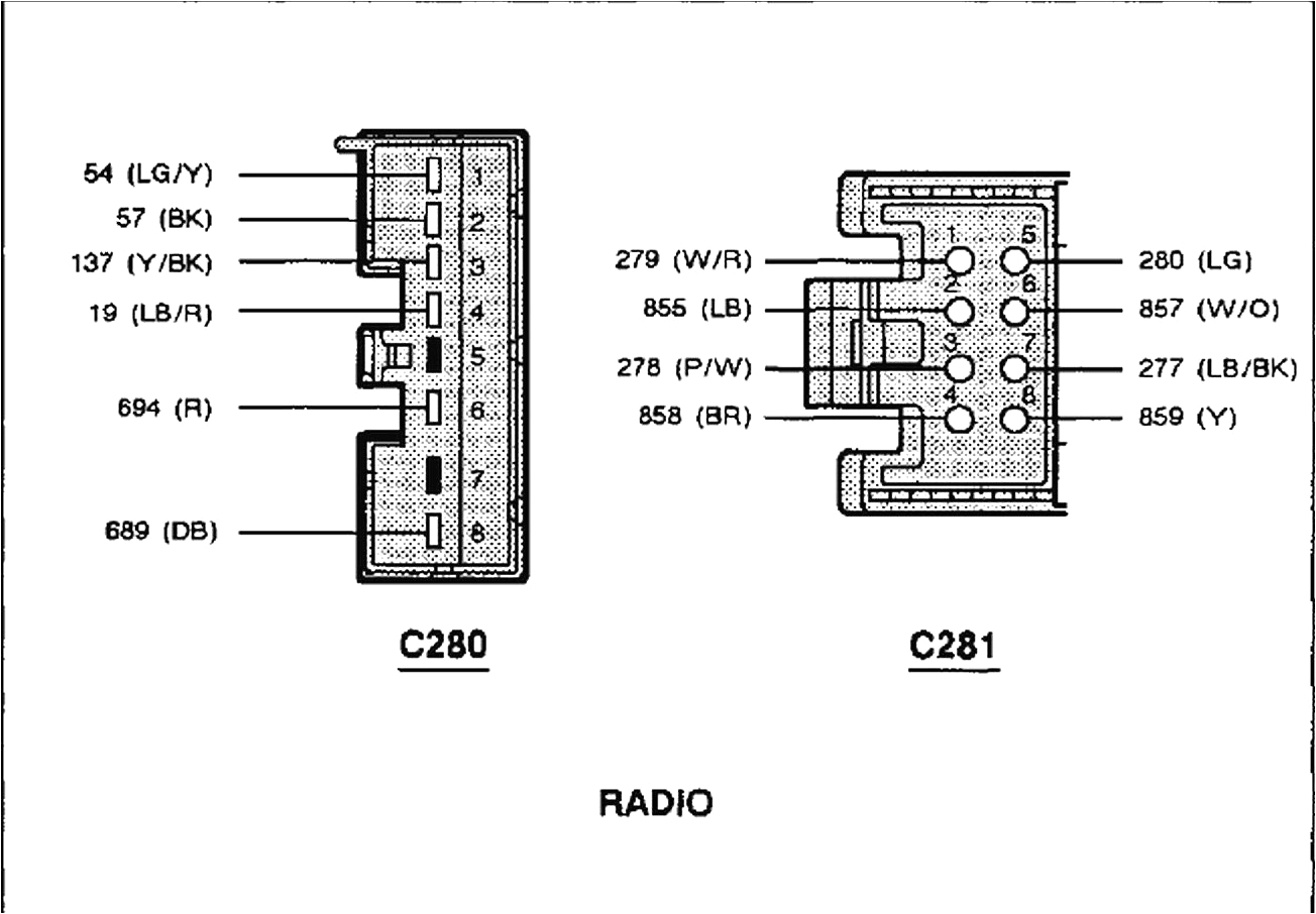 1998 ford Explorer Stereo Wiring Diagram ford Radio Wiring Schematic Wiring Diagram Name