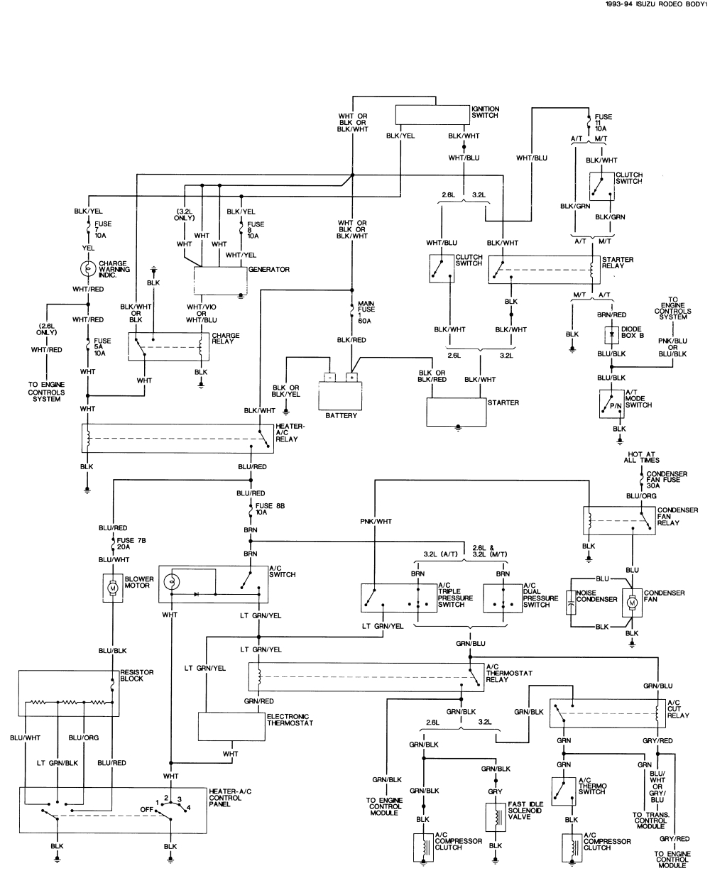1998 isuzu Rodeo Fuel Pump Wiring Diagram Repair Guides Wiring Diagrams Wiring Diagrams Autozone Com