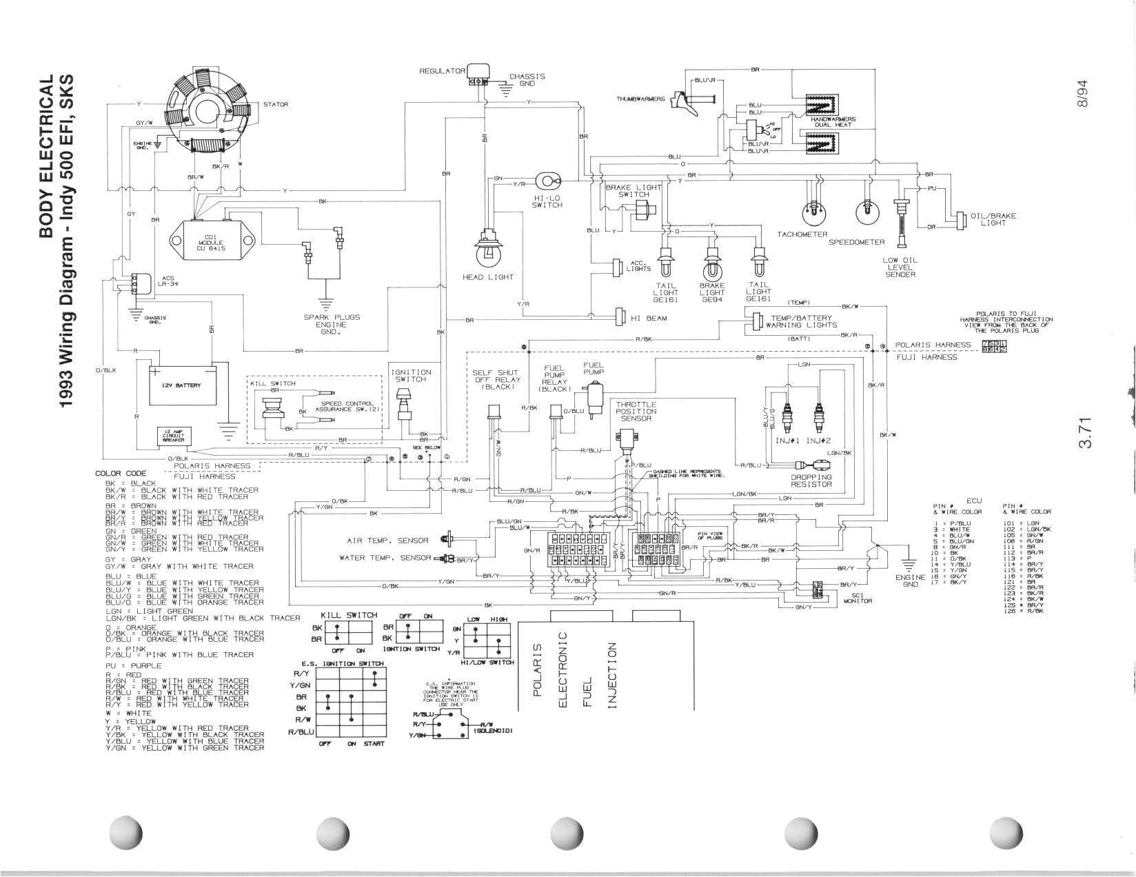 2000 Polaris Sportsman 500 Wiring Diagram Polaris Electrical Schematics Wiring Diagram View