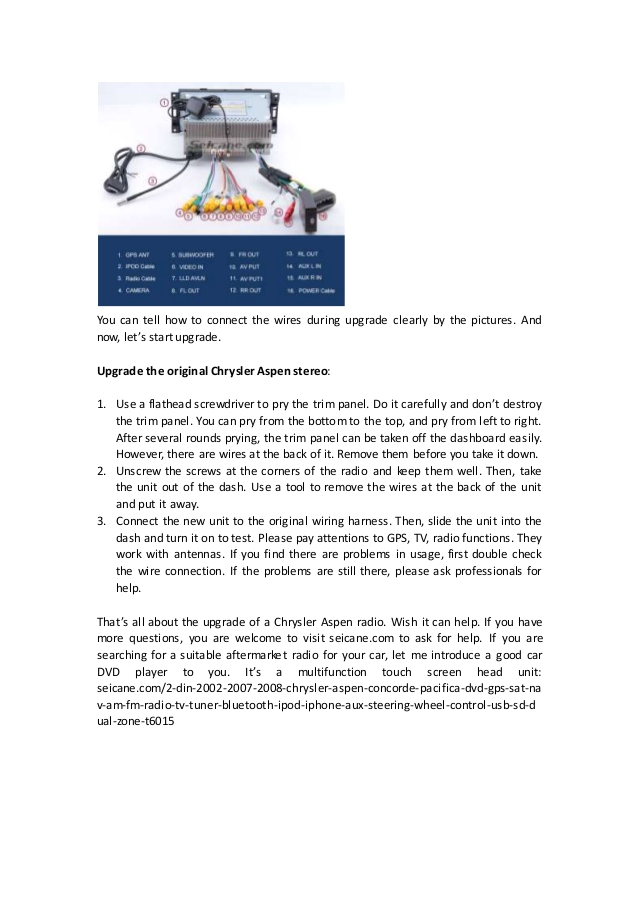 2001 Pt Cruiser Stereo Wiring Diagram aspen Radio Wiring Diagram Installation Guide Car Stereo Upgrade 2001 Pt Cruiser Stereo Wiring Diagram aspen Radio Wiring Diagram Installation Guide Car Stereo Upgrade