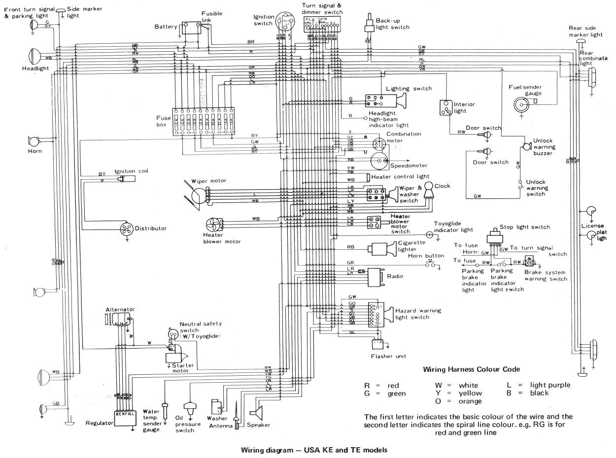 2005 Corolla Wiring Diagram 72 toyota Corolla Wiring Diagram Wiring Diagram Sheet