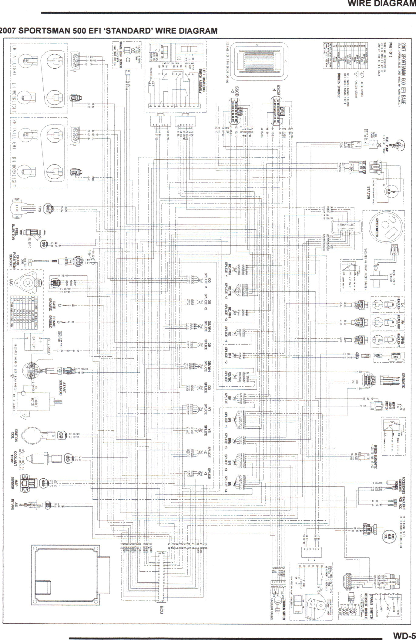 2005 Polaris Sportsman 500 Wiring Diagram Wiring Schematic for Polaris 500 Wiring Diagram Technic