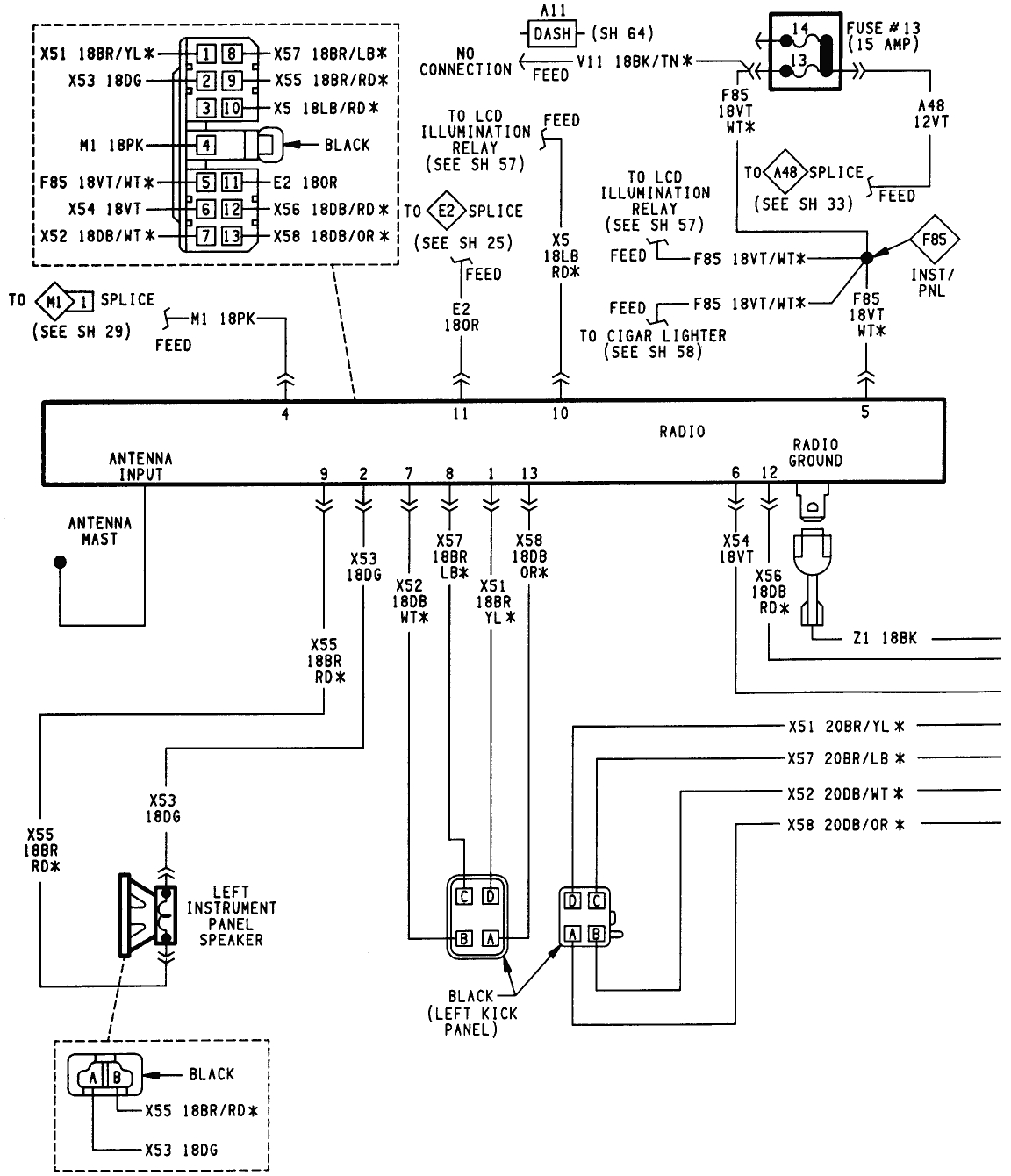 2006 Jeep Grand Cherokee Radio Wiring Diagram Jeep Xj Stereo Wiring Diagram Wiring Diagram Inside