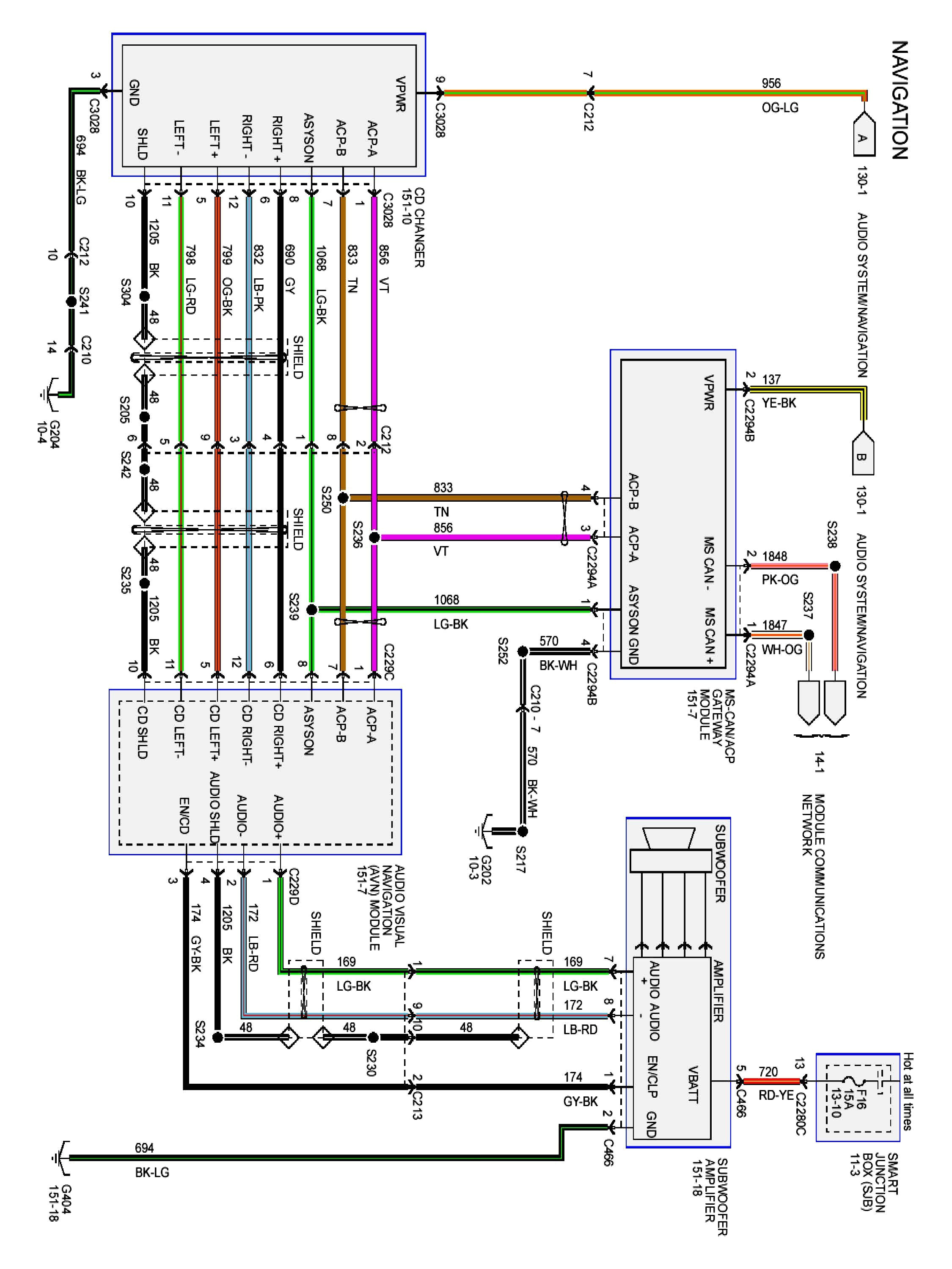 2007 ford Five Hundred Radio Wiring Diagram ford Freestyle Wiring Diagram Wiring Diagram View