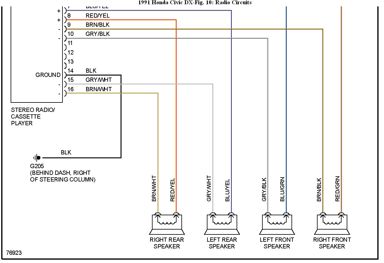 2007 Honda Civic Radio Wiring Diagram 4 Flat Trailer Wiring Diagram 91 Civic Wiring Diagrams Long 2007 Honda Civic Radio Wiring Diagram 4 Flat Trailer Wiring Diagram 91 Civic Wiring Diagrams Long