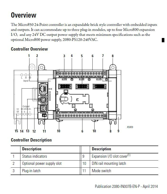2080 Lc50 48qbb Wiring Diagram 2018 Micro850 2080 Lc50 24qwb Ser A Fw 10 011 Allen Bradley Plc Qty