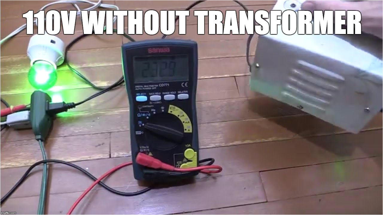 220 to 110 Wiring Diagram 110v without A Step Down Transformer