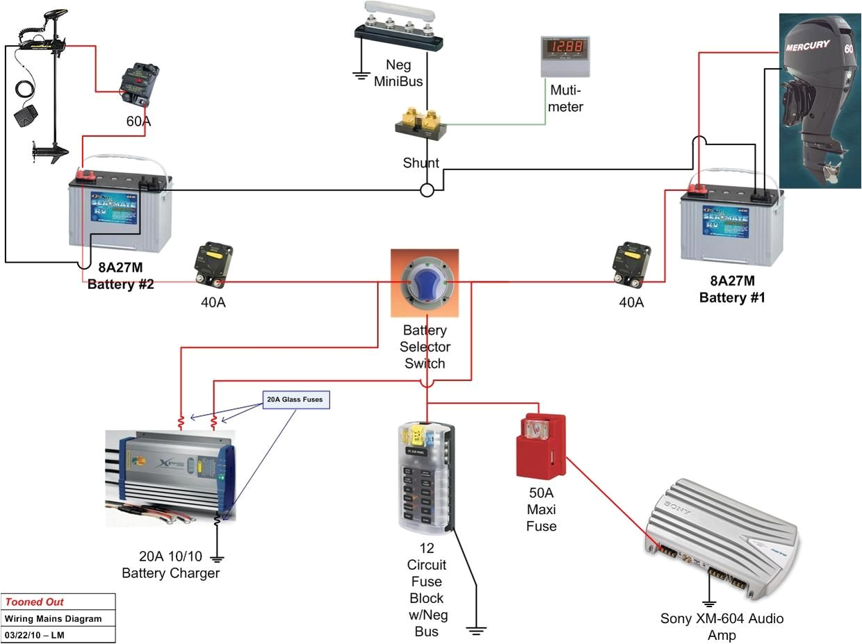 3 Battery Boat Wiring Diagram solar Boat Wiring Diagram Wiring Diagrams Place
