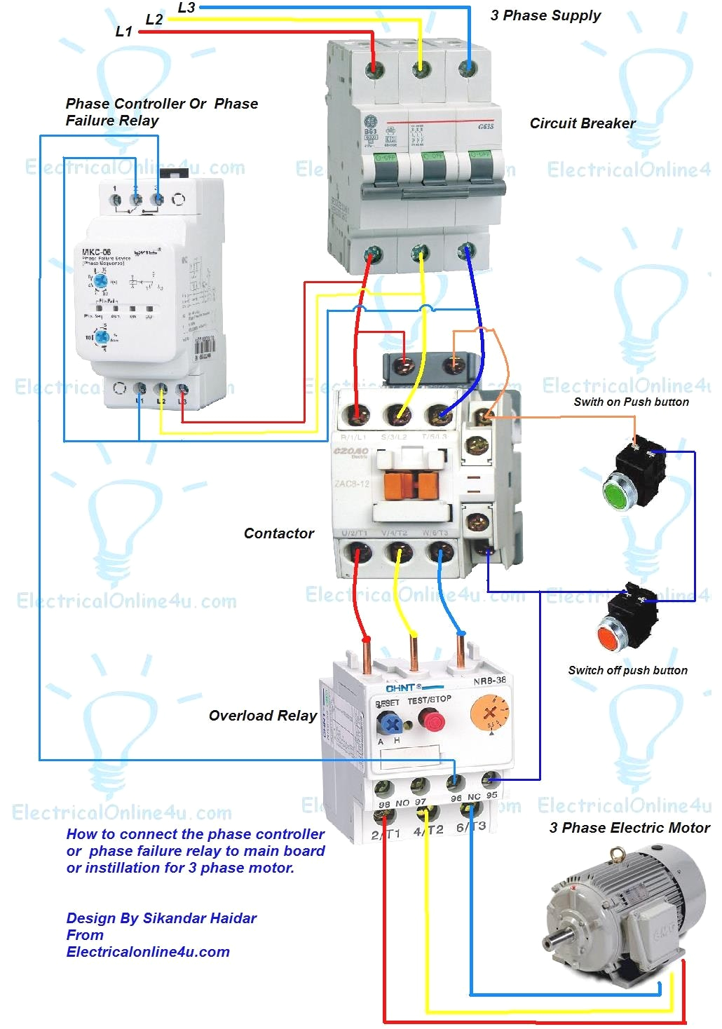 3 Phase Contactor Wiring Diagram Start Stop Contactor Relay Coil Diagram Wiring Diagram Name