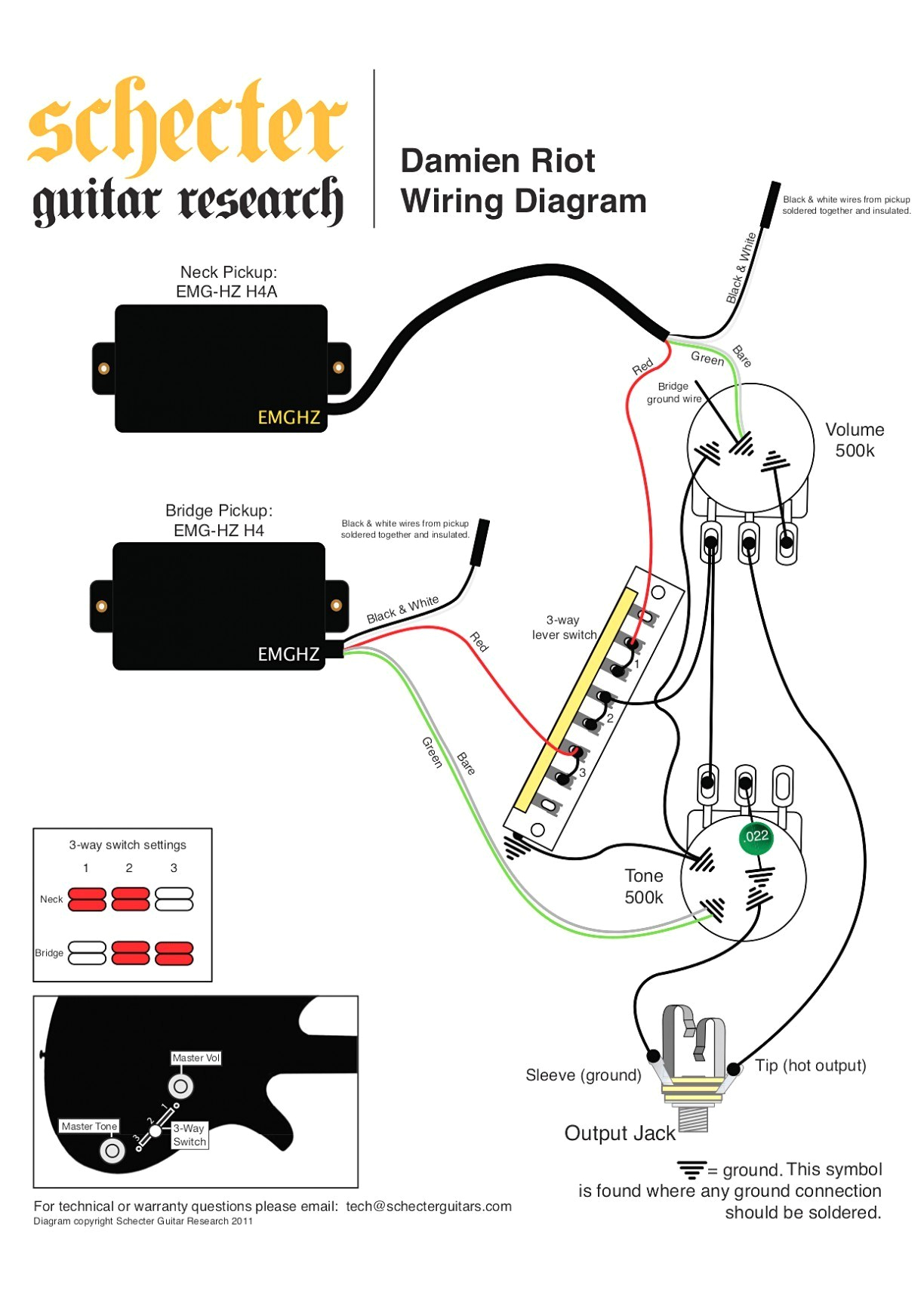 3 Wire Guitar Pickup Wiring Diagram B Guitar Wiring Schematics Wiring Diagram 3 Wire Guitar Pickup Wiring Diagram B Guitar Wiring Schematics Wiring Diagram