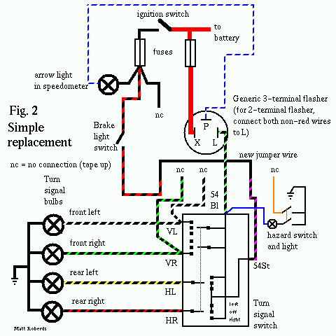 3 Wire Turn Signal Wiring Diagram 6 Volt Turn Signal Wiring Diagram Wiring Diagram Sys