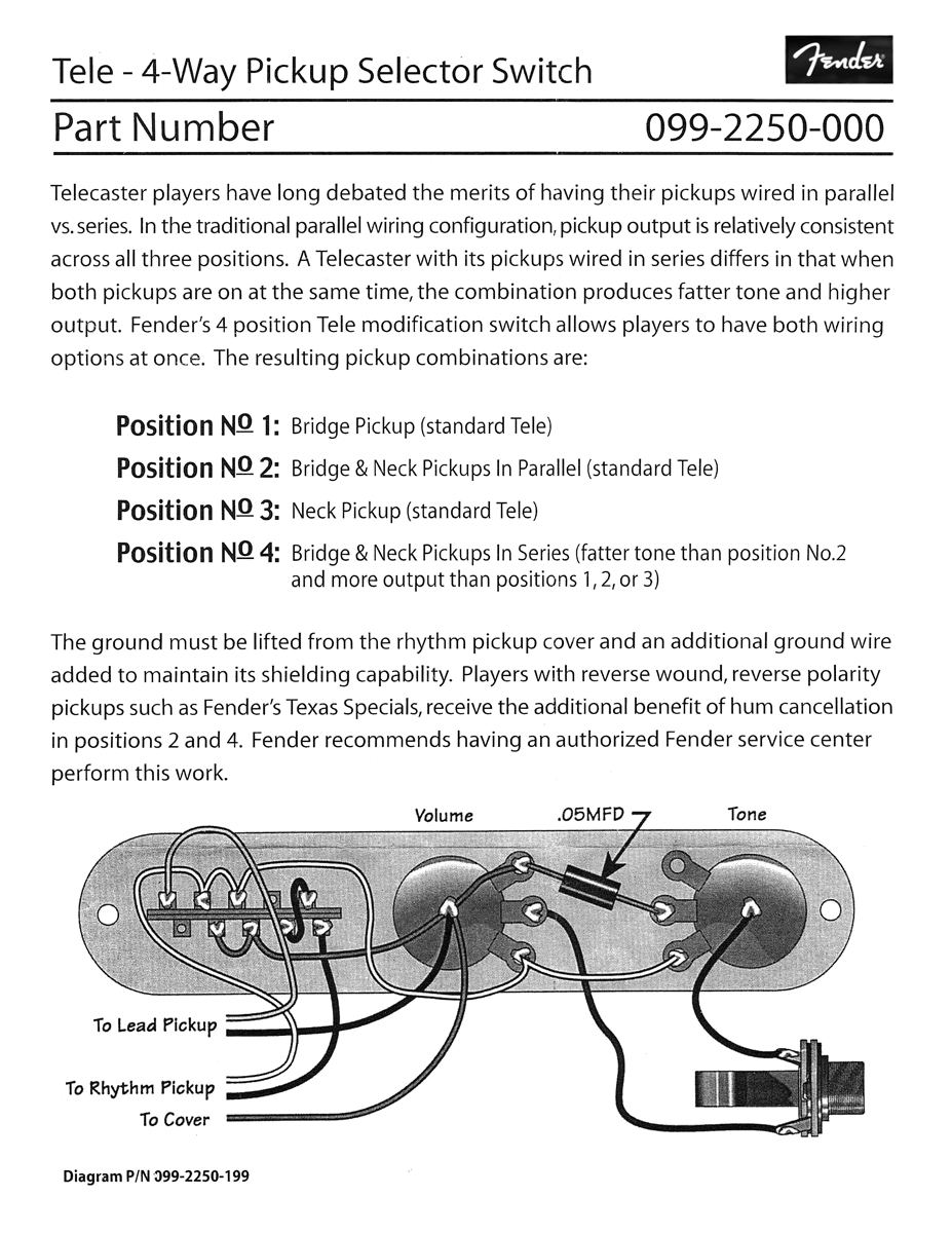 4 Way Telecaster Wiring Diagram Fender Telecaster Humbucker Wiring Diagram Wiring Diagram Inside 4 Way Telecaster Wiring Diagram Fender Telecaster Humbucker Wiring Diagram Wiring Diagram Inside