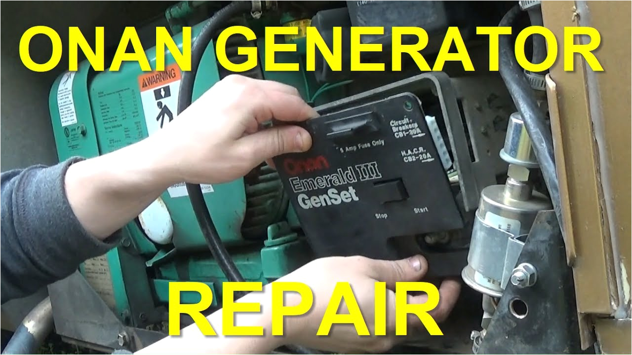 6.5 Onan Generator Wiring Diagram Onan Generator Repair Replacing Control Board Voltage Regulator
