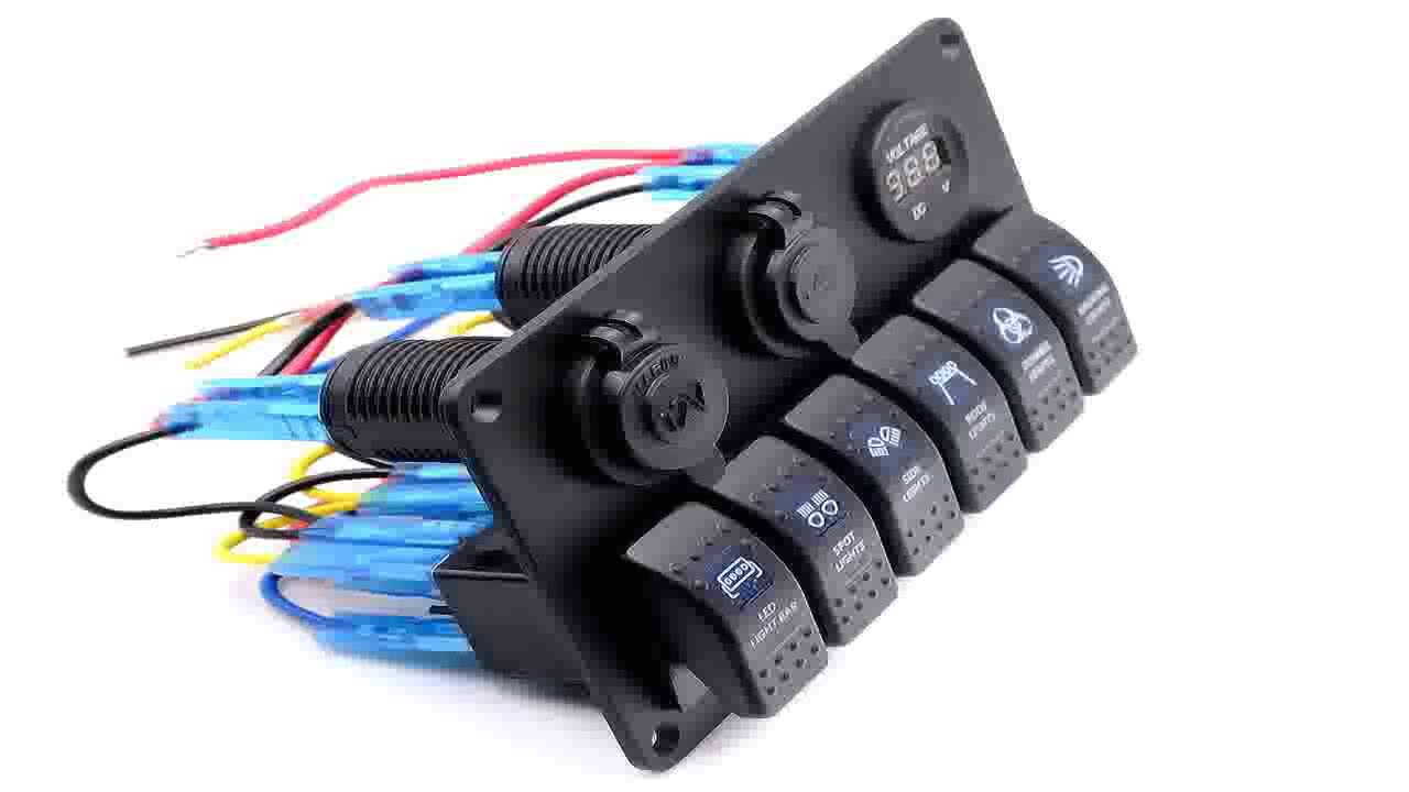 6 Gang Switch Panel Wiring Diagram Marine Boat 6 Gang Splashproof Switch Panel W Led Waterproof 12v 12 6 Gang Switch Panel Wiring Diagram Marine Boat 6 Gang Splashproof Switch Panel W Led Waterproof 12v 12
