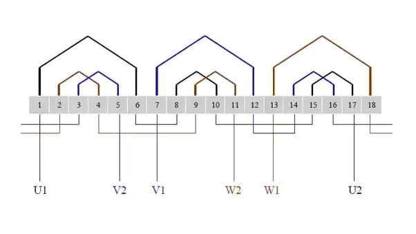 6 Pole Motor Wiring Diagram How Do Just Change In Connections Of Stator Winding Convert 2 Poles