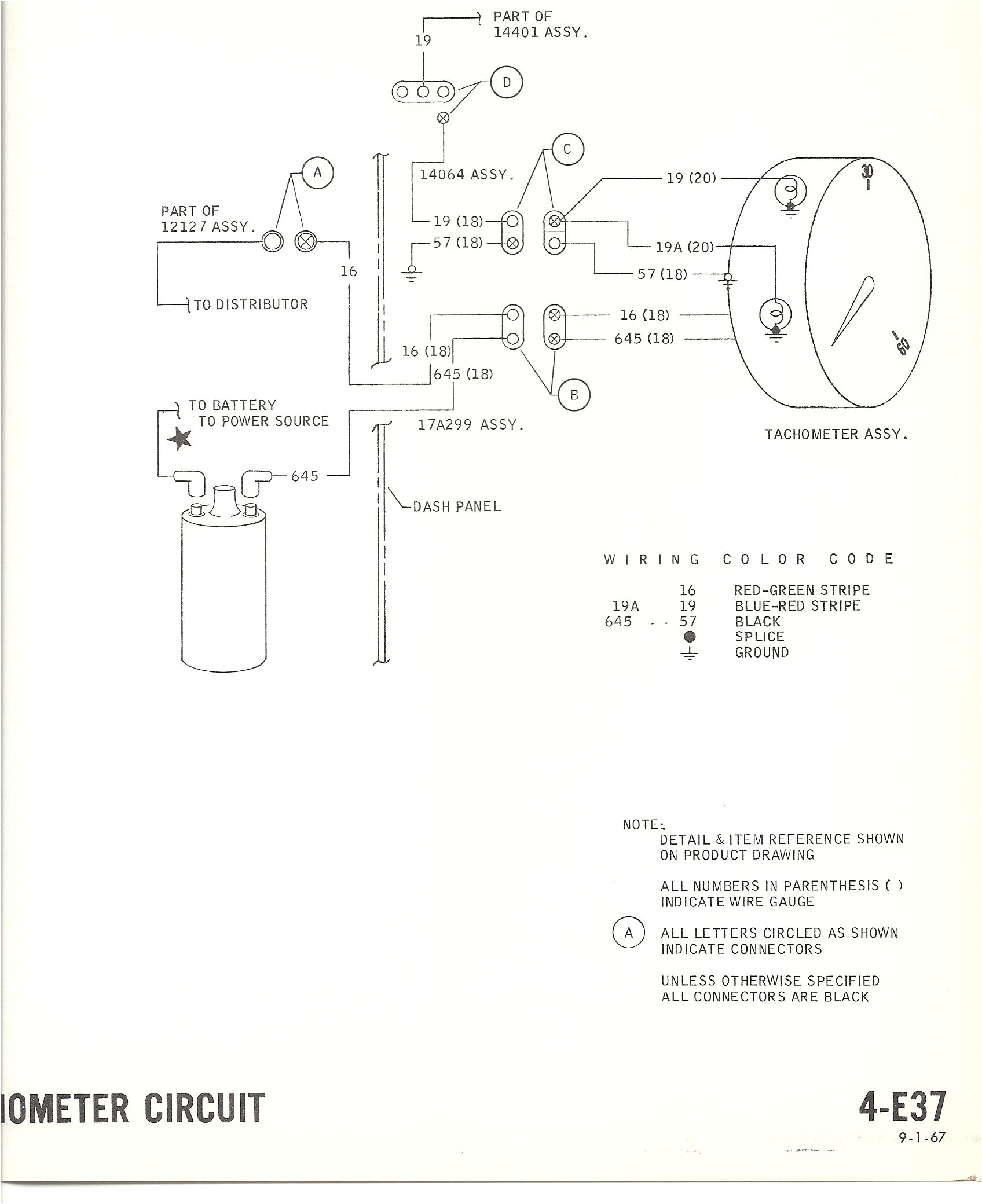 67 Camaro Wiring Diagram 67 Camaro Tach Wiring Wiring Diagram Inside
