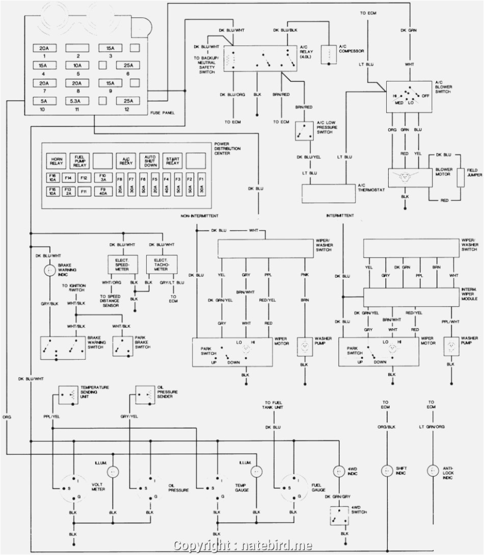 95 Jeep Wrangler Wiring Diagram 1995 Yj Fuse Diagram Wiring Diagram Mega
