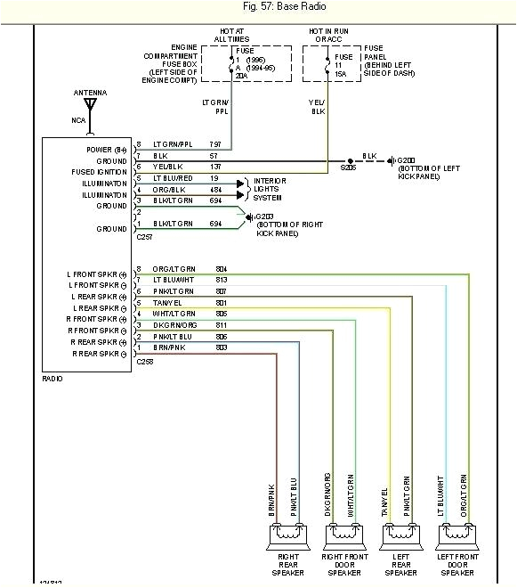 97 F150 Radio Wiring Diagram 97 ford F 150 Wiring Diagram Wiring Diagram Var