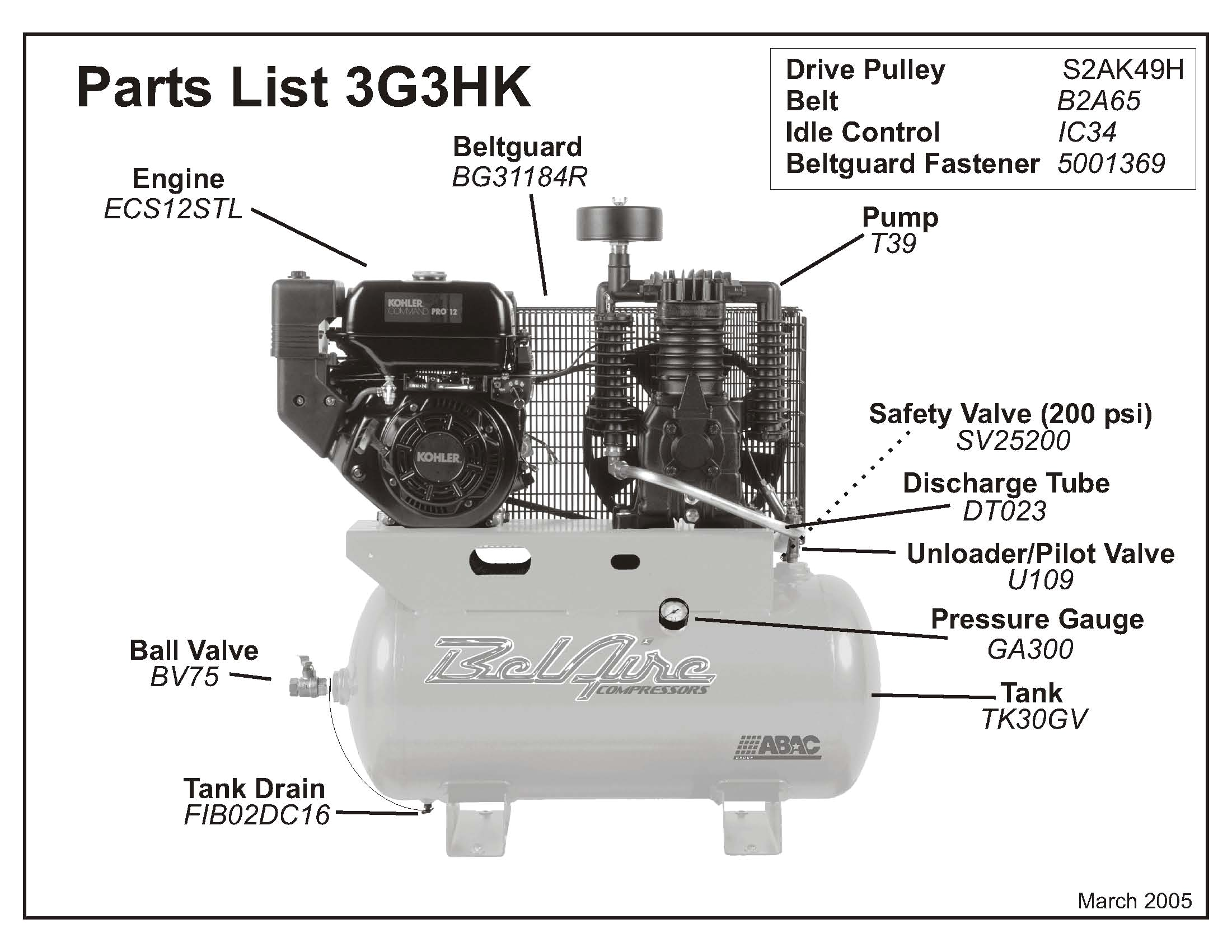 Abac Air Compressor Wiring Diagram Belaire 3g3hk 3g3hkl Air Compressor Parts Abac Air Compressor Wiring Diagram Belaire 3g3hk 3g3hkl Air Compressor Parts