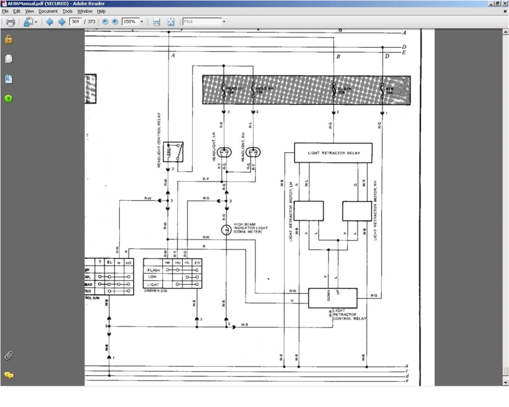 Ae86 Headlight Wiring Diagram Ae86 Headlight Wiring Diagram Schema Diagram Database