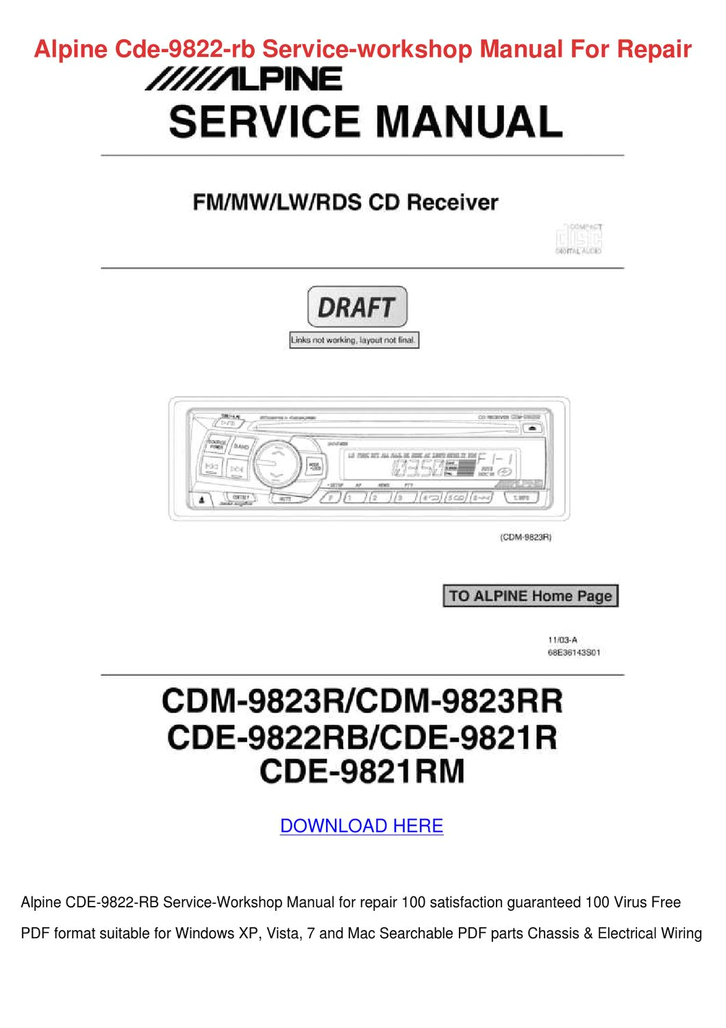 Alpine Cde 9870 Wiring Diagram Wrg 8228 Alpine Cde 9874 Wiring Diagram
