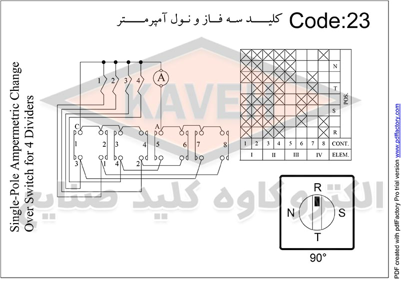 Ammeter Selector Switch Wiring Diagram Cam Operated Switch Ka Type