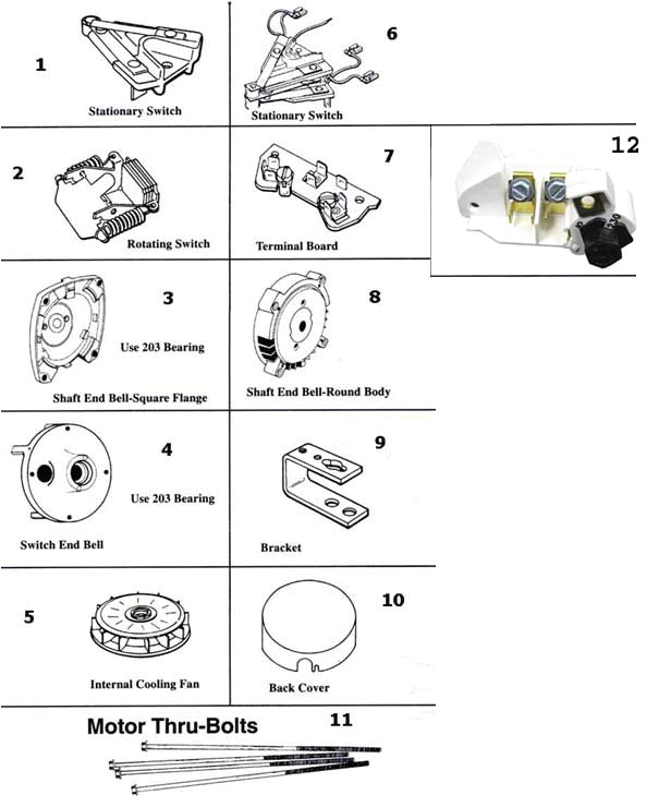 Ao Smith Wiring Diagram A O Smith A O Smith Motor Parts Replacement Part Schematic