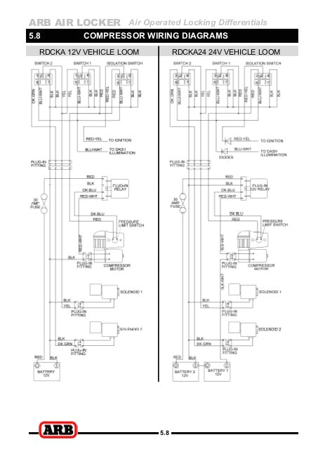 Arb Wiring Harness Diagram Arb Air Compressor Wiring Diagram Wiring Diagram