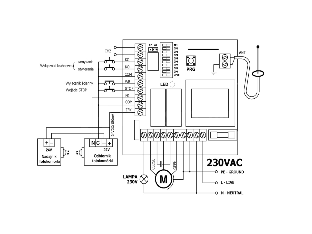 Automatic Gate Wiring Diagram Elmes Stp Sliding Gate Automation Controller Automatic Gate Wiring Diagram Elmes Stp Sliding Gate Automation Controller