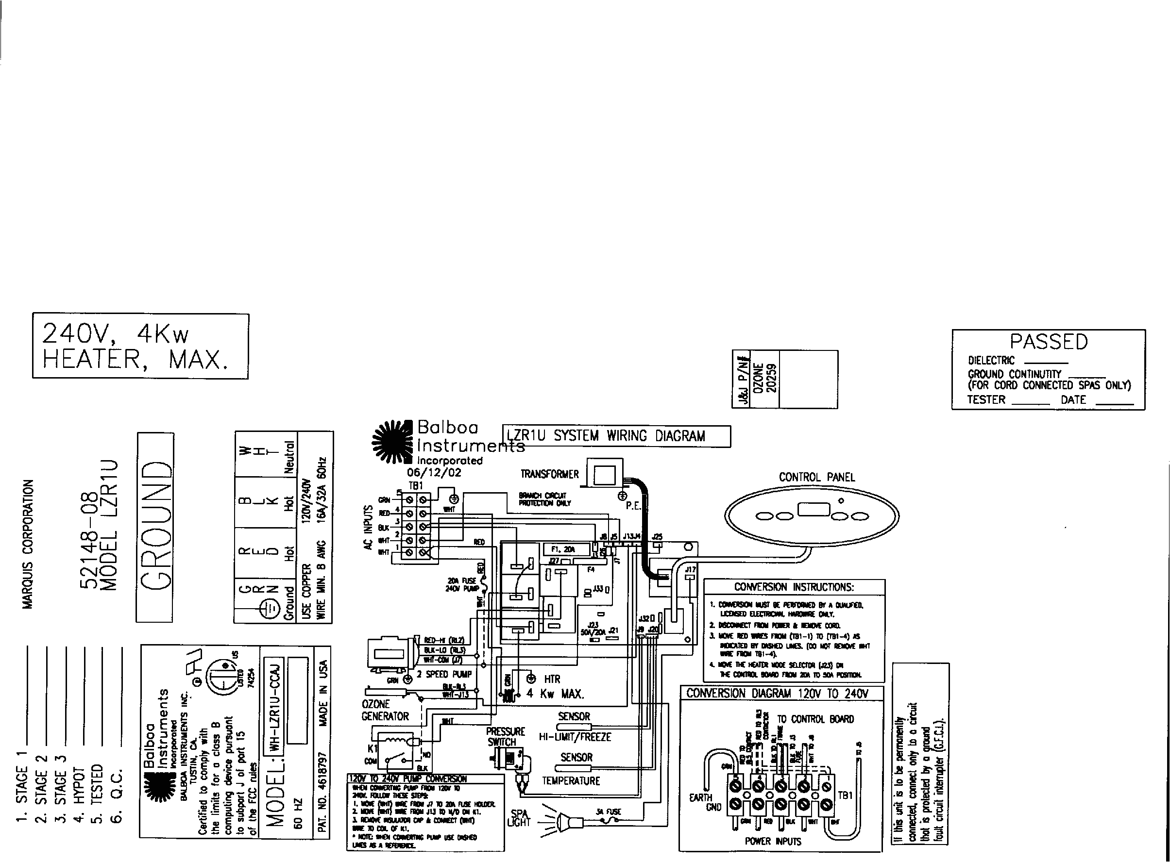 Balboa Spa Wiring Diagrams Marquis Spa Wiring Diagram Schematic Diagram