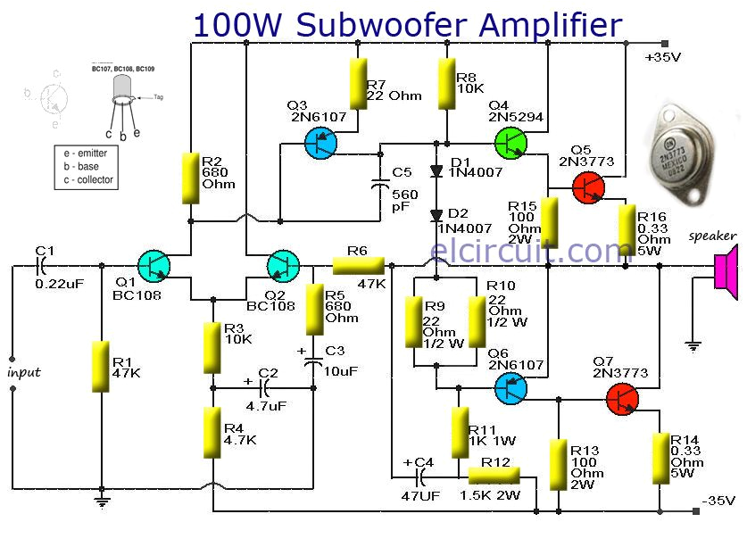 Bazooka Tube Wiring Diagram Subwoofer Amplifier 100w Output with Transistor In 2019 Delz Bazooka Tube Wiring Diagram Subwoofer Amplifier 100w Output with Transistor In 2019 Delz
