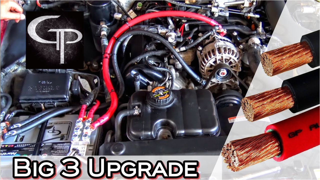 Big 3 Upgrade Wiring Diagram How to Install the Big 3 Upgrade Car Audio Youtube